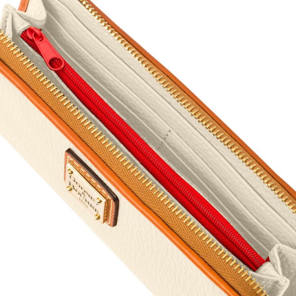 Dooney & Bourke Pebble Grain Zip Clutch Wallet - Bone - Picture 3 of 3